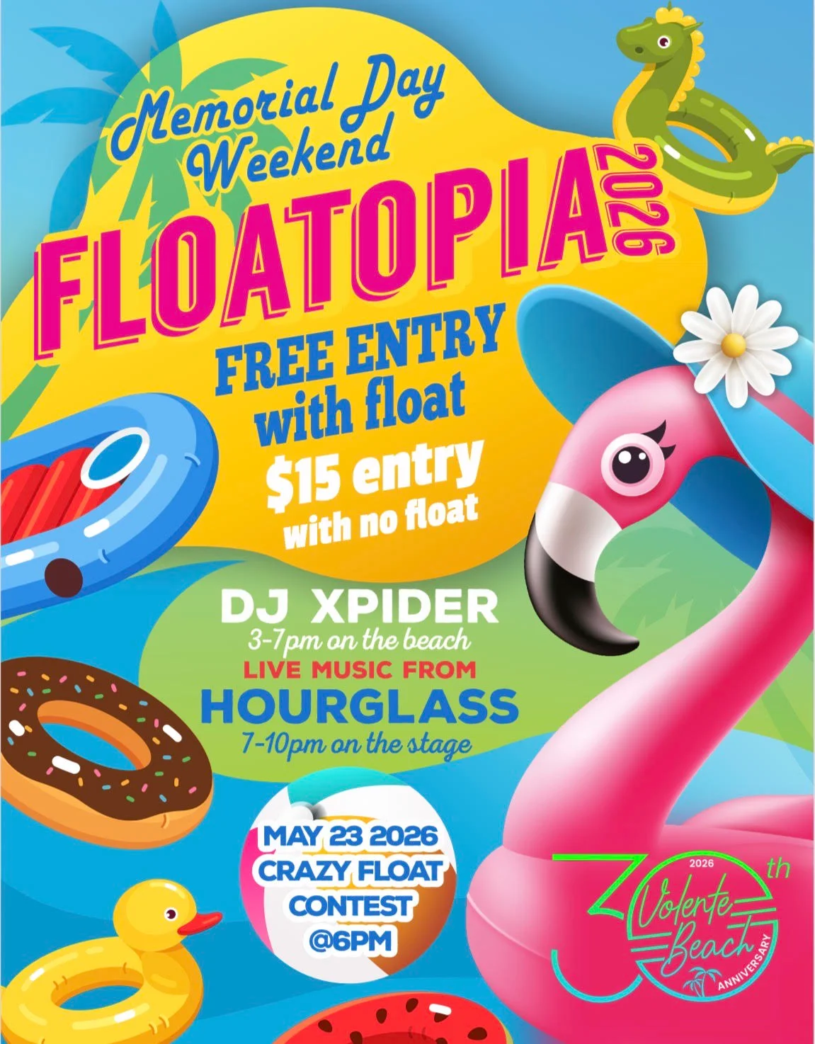 Floatopia - Lakeside Party - Crazy Float Contest - Live Music