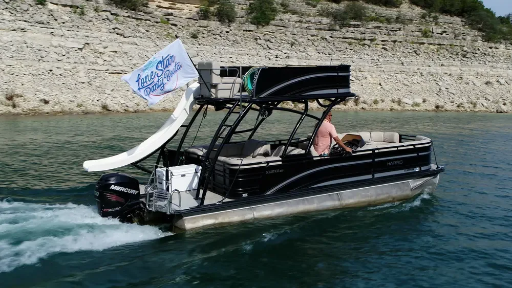 Lake Travis - Midnight Rodeo - Double Decker w/Slide - Captained - 14 Passengers by Lone Star Party Boats on Lake Travis photo 2