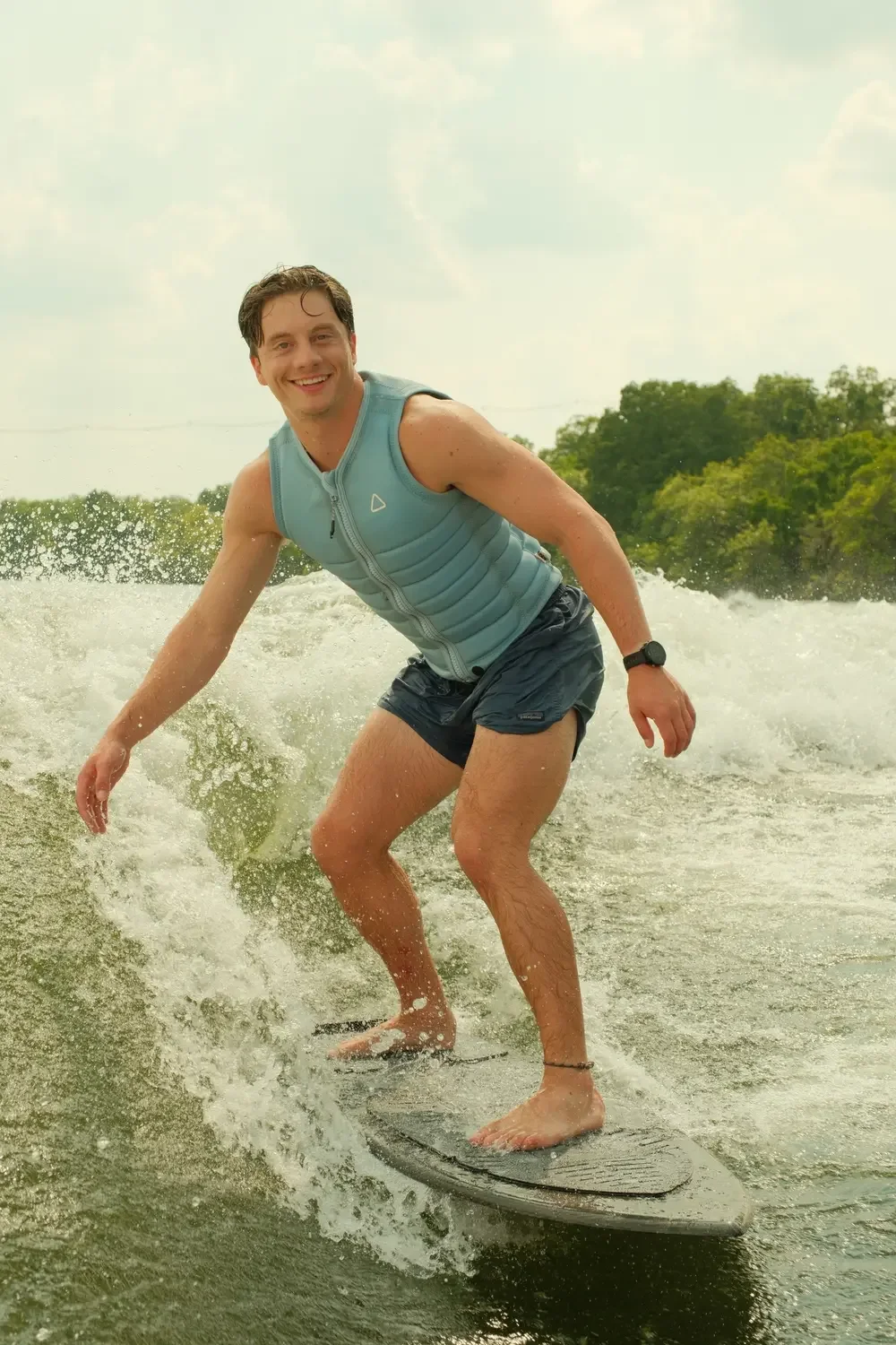 Wakesurfing Lessons - Pink Wake Boat - Lake Austin - Captained by Pink Boat Austin on Lake Austin photo 8