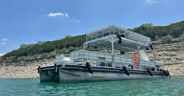 Lake Travis Hava Daze Double Decker with Slide - 25 Passengers - Captained by Summer Daze ATX on Lake Travis photo 1